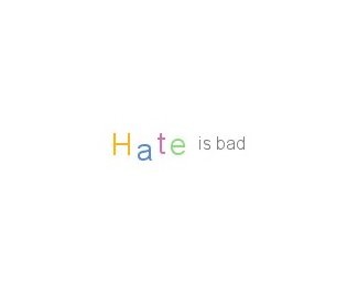 hate bad color design peace logo