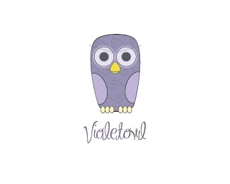 violet,comics,owl logo