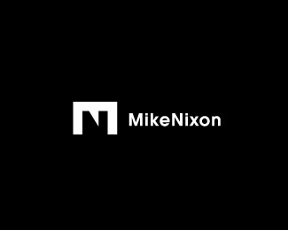 nixon,simple,mike,n,monogram logo