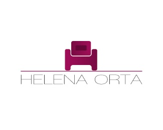 sofa,monogram,helena orta,ho logo