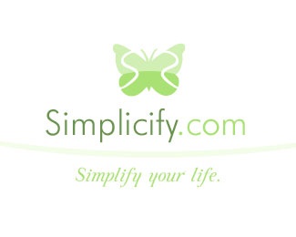 simple,butterfly logo