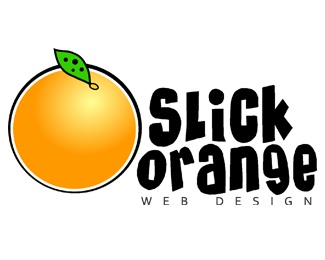 basic,fruit,orange,slick,web design logo