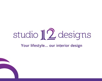 design,purple,studio,interior,12 logo