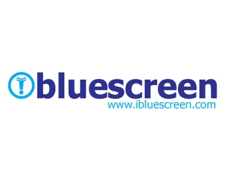 logo blue screen logo