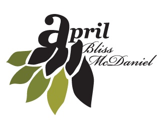 script,interior,april,bliss,mcdaniel logo
