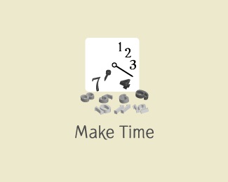 time,clock. logo