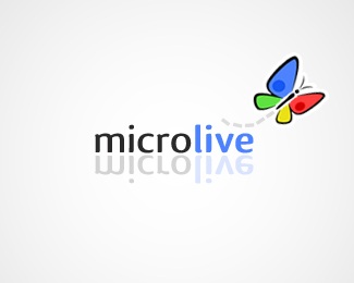 butterfly,colorful,vibrant,microlive,unused logo