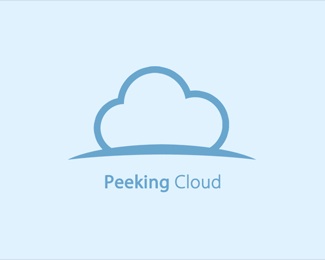 cloud,peeking logo
