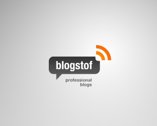 blog,rss,speech bubble logo
