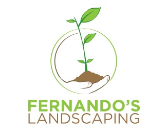 hands,landscaping logo