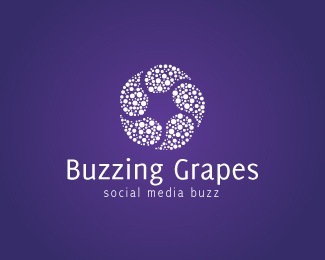 buzz,media,purple,social logo