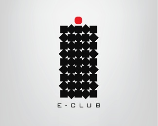 black,club,e logo