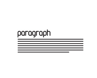 paragraph,lines,minimal,simple monocolor logo