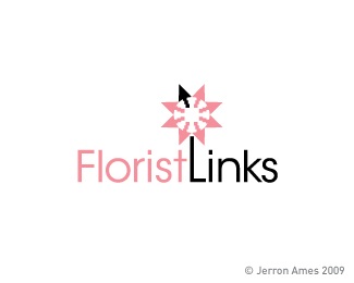 arrow,flower,ames,jerron logo