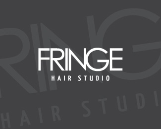 design,hair,fringe,salon logo