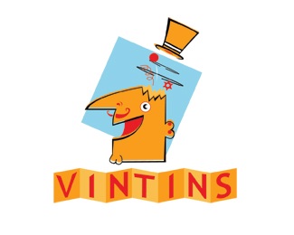 vintage,playful,1960s,1970s,vintins logo