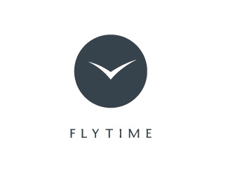 bird,clock,fly,time,hour logo