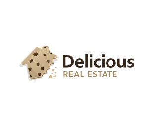 delicious,cookie,real estate logo
