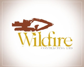 fire,brand,wild,contractor,contracting logo