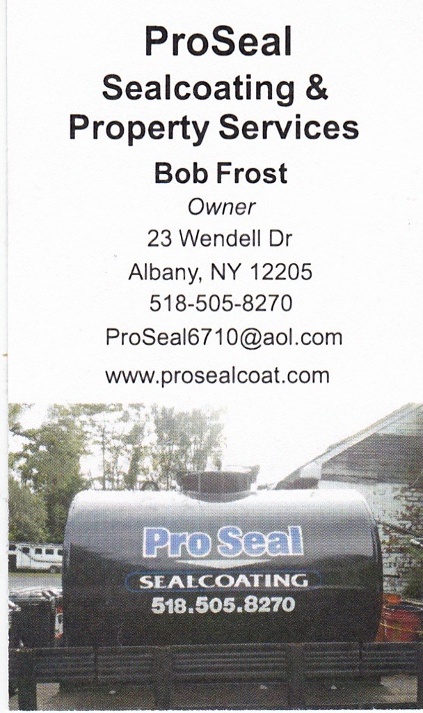 local,stripes,concrete,stripe,masonry,albany ny,property maintenance,sealcoating,snow plowing business card