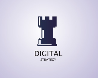 digital,web,marketing,ajedrez,estrategia logo