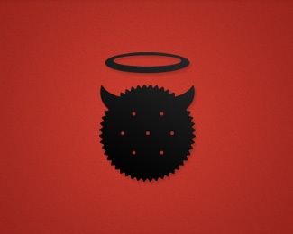 evil,red,good,snacks,ritz logo