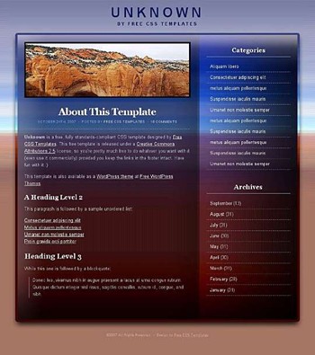 death,rock,stone,valley website template