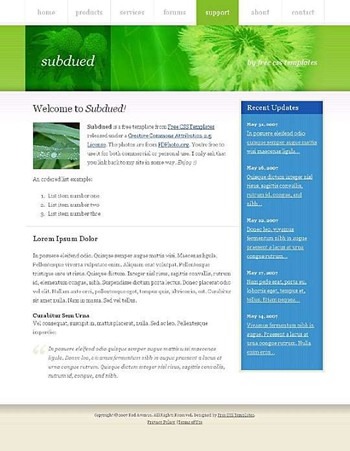 buds,flower,pollen website template