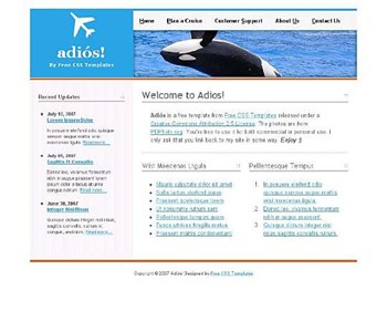 fish,free,willy website template