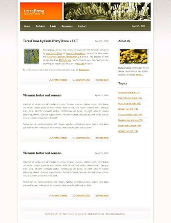 flowers,trees,woods website template