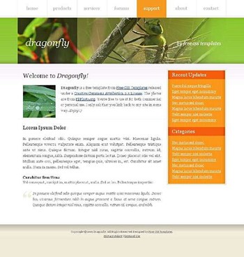 bugs,nature website template