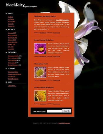 flower,orchid,plants website template
