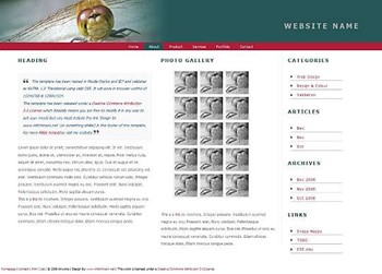 business,corporate,photography website template