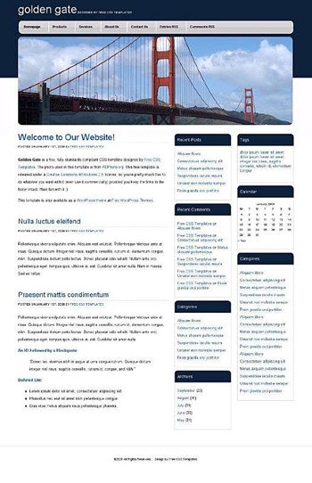 bridge website template