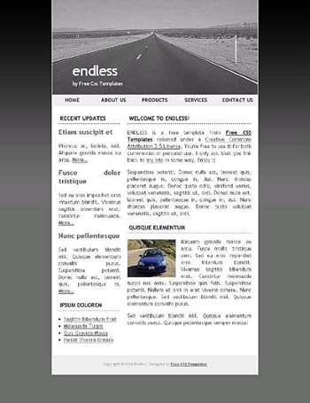 road,street website template