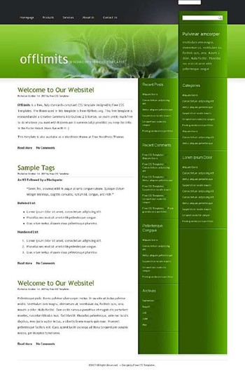 nature,plant website template