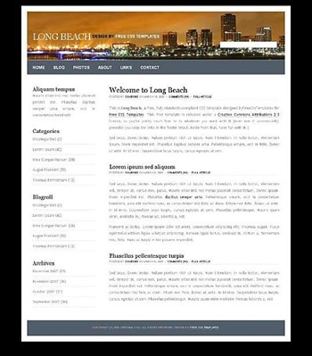 city,life website template