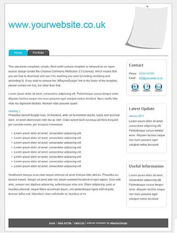 business,personal,portfolio website template