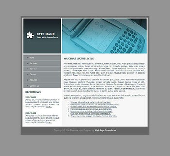 pda,technology website template