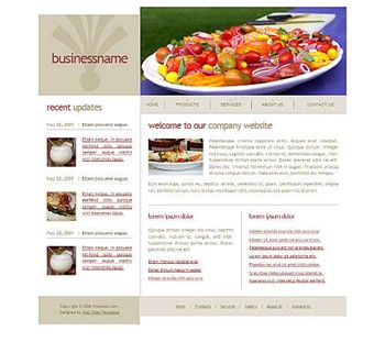 food,restaurant website template