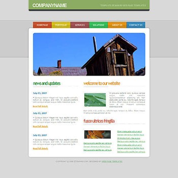 cabin,house website template