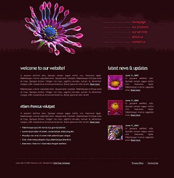 nature website template