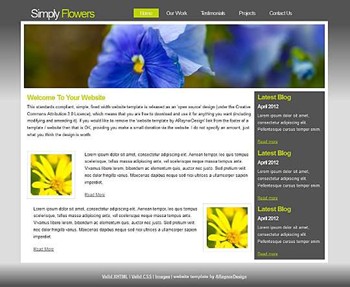 nature,neutral website template