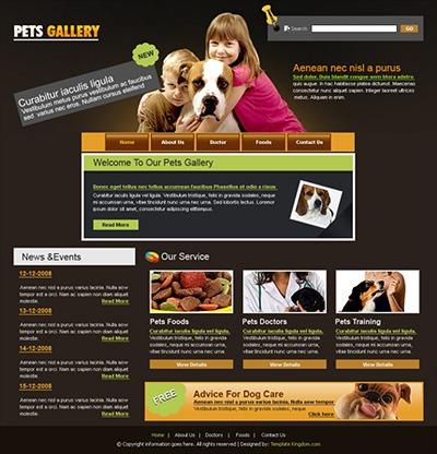 animals,pets website template