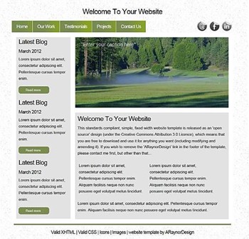 business,nature,personal,portfolio website template