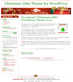 Christmas Gifts Theme - Free Wordpress Theme